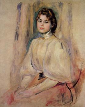 Pierre Auguste Renoir : Seated Young Woman II